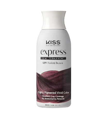 Kiss Express semi-permanent Color K89 darkest brown