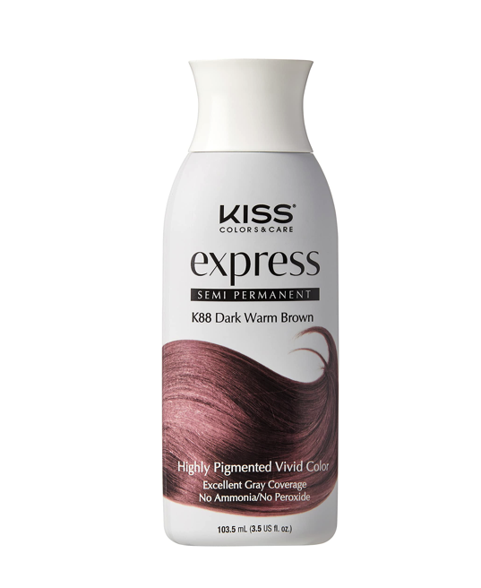 Kiss Express semi-permanent Color K88 dark warm brown