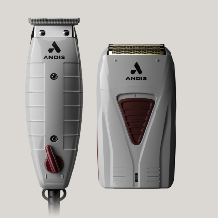 Andis 2pc Combo cd by ibs - Corded T-Outliner, Cordless Foil Shaver