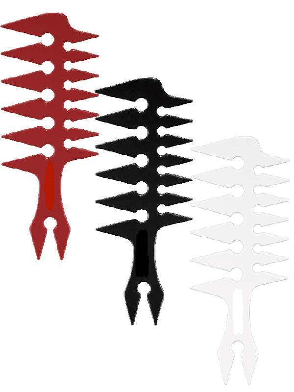 3-way wide Tooth Styling Comb - 3 colors available