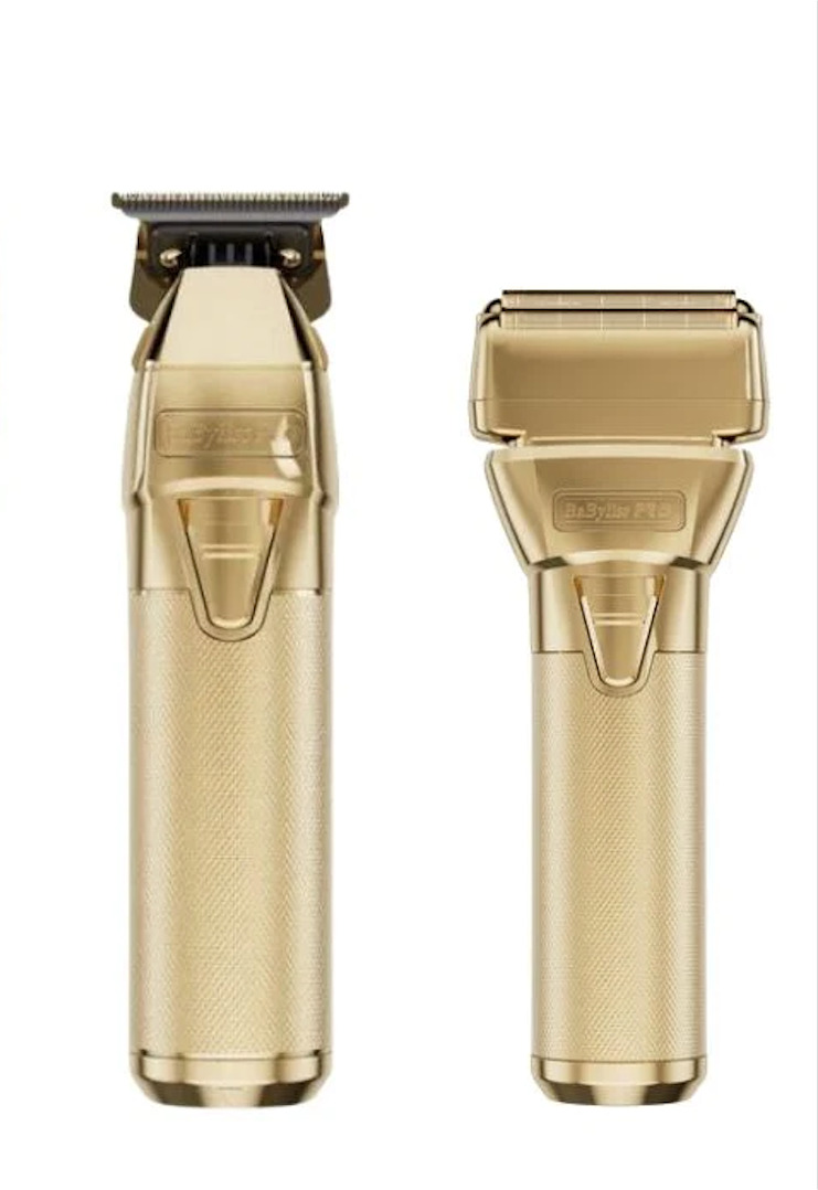 Wahl Pro 2pc Gold Limited Edition Combo by ibs - Gold Detailer li Cordless,  Black Vanish Shaver