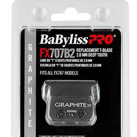 BABYLISSPRO SKELETON TRIMMER REPLACEMENT T-BLADE GRAPHITE DEEP TOOTH FX707B2