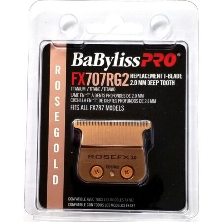 BabylissPro Skeleton Trimmer Replacement T-BLADE RoseGold DEEP TOOTH FX707RG2