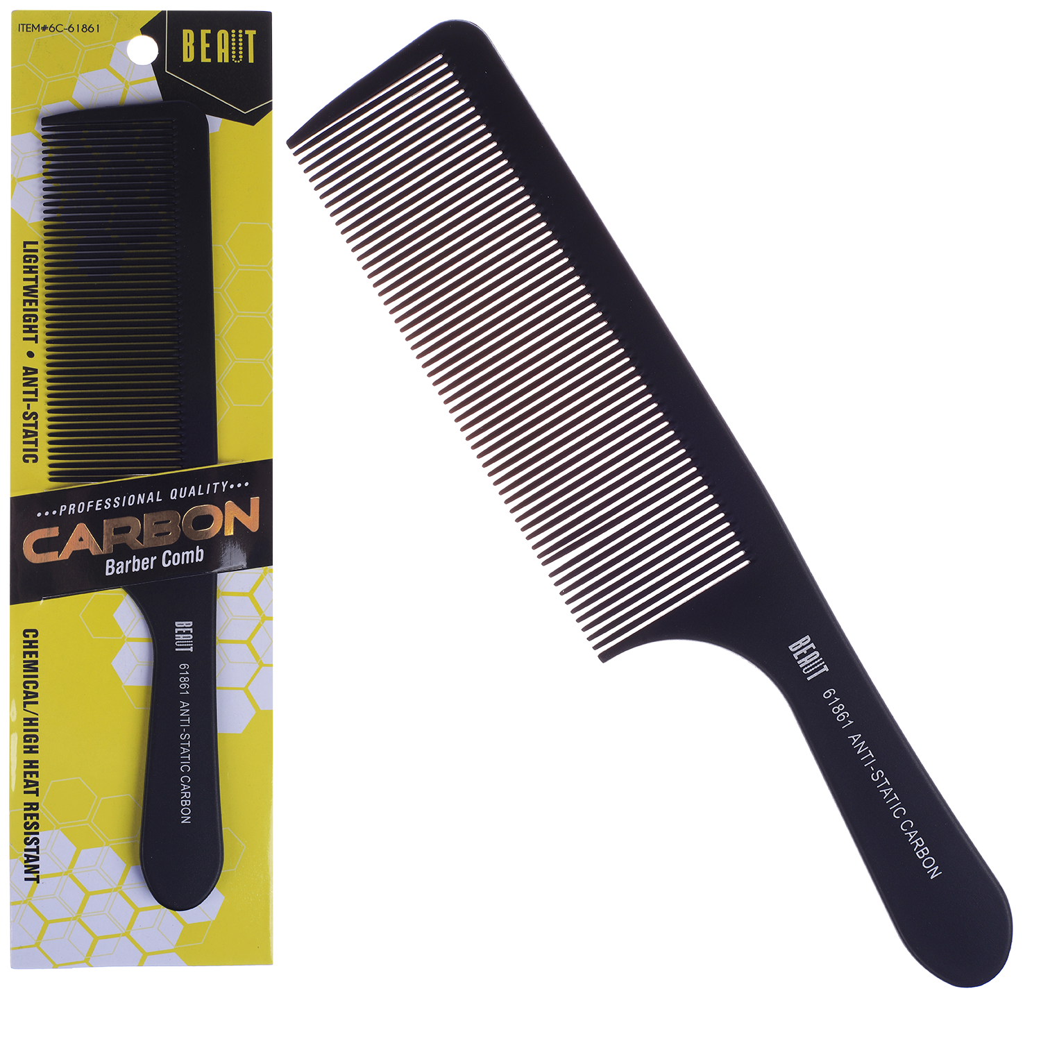 Beaut Anti-static carbon comb 61861