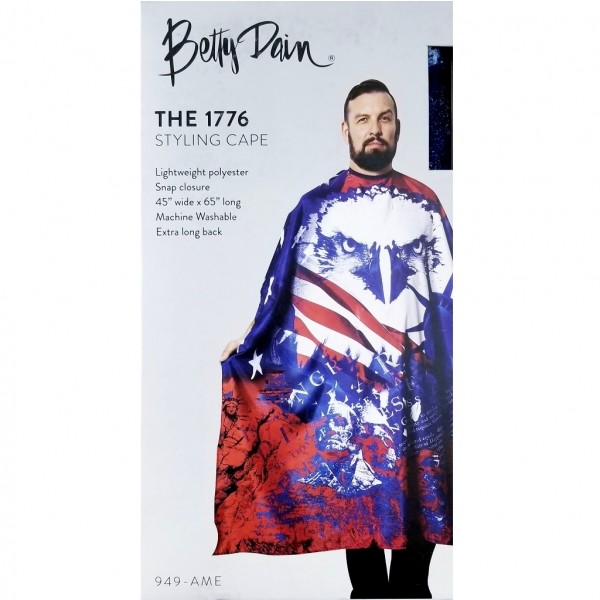 Betty Dain The 1776 Styling Cape - American flag eagle
