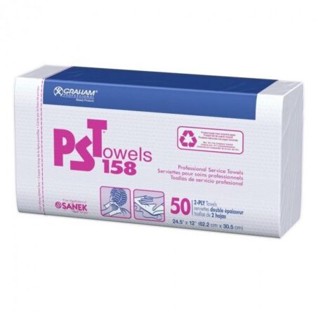Graham PST Towels 158 white - 50 2 Ply Towels #16159