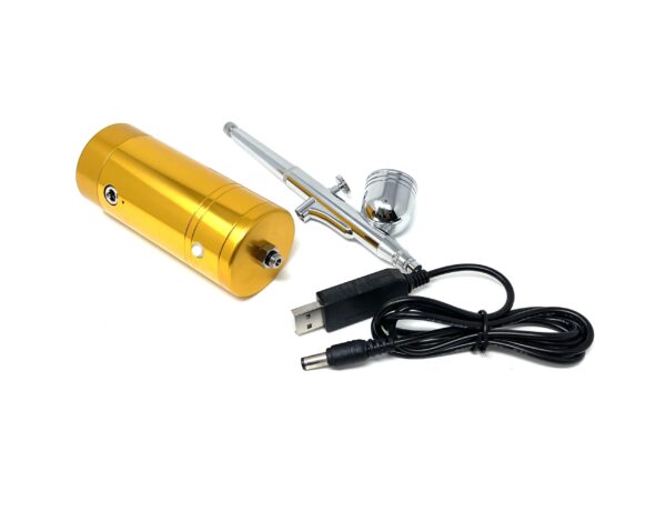 Cordless Airbrush System Compressor - Gold