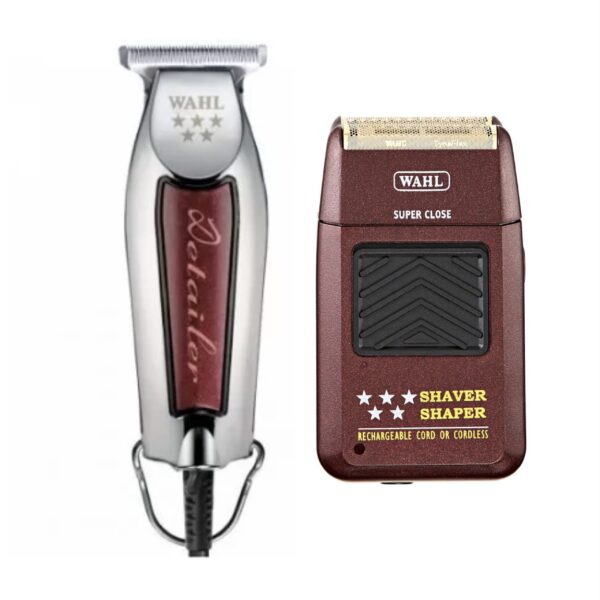 Wahl pro 2pc combo by ibs - Corded 5 star detailer T-wide & 5 star foil shaver