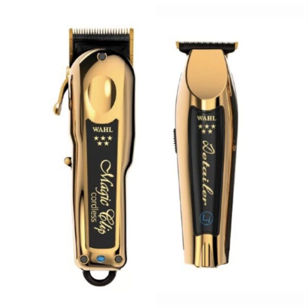 Wahl Pro 2pc Limited Edition Gold Combo by ibs - Gold Magic clip Cordless