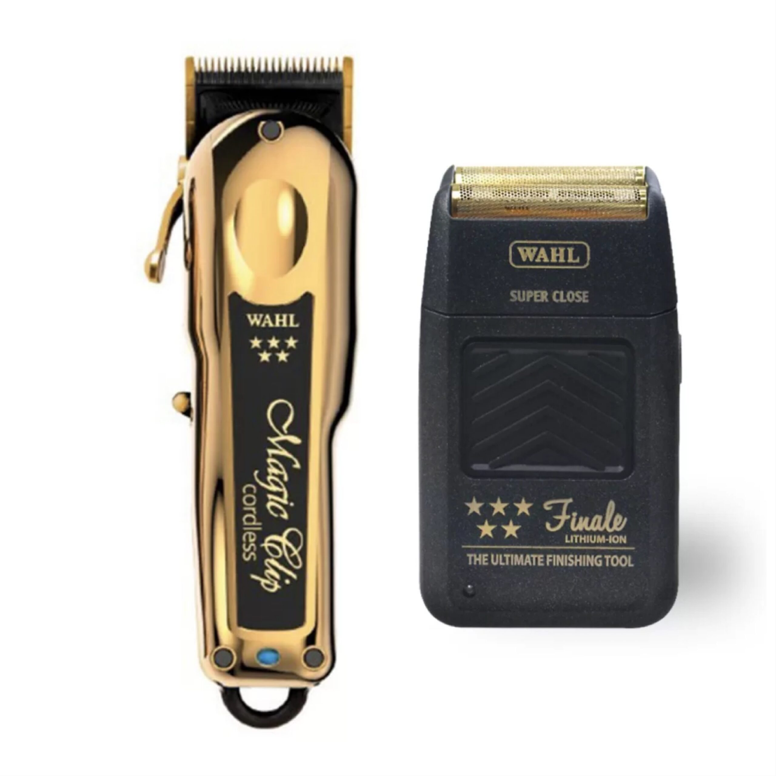 Wahl Pro 2pc Gold Limited Edition Combo by ibs - Gold Magic clip Cordless