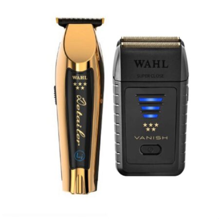 Wahl Pro 2pc Gold Limited Edition Combo by ibs - Gold Detailer li Cordless