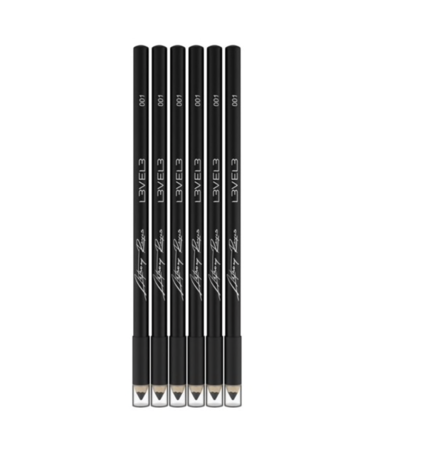 L3VEL3™ Liner Pencils - 6 Pc - Black Color