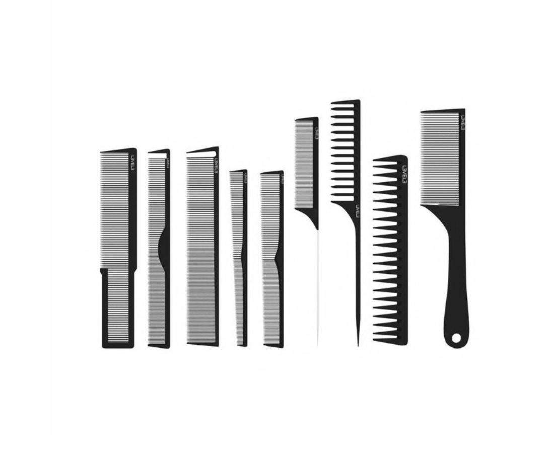 L3VEL3™ Hair Comb Set - 9 Pc