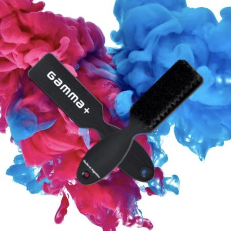Gamma+ professional fading and cleaning barber brush