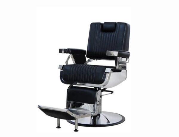 K-CONCEPT Lincoln Barber Chair Black with Headrest in #OZBC20.2