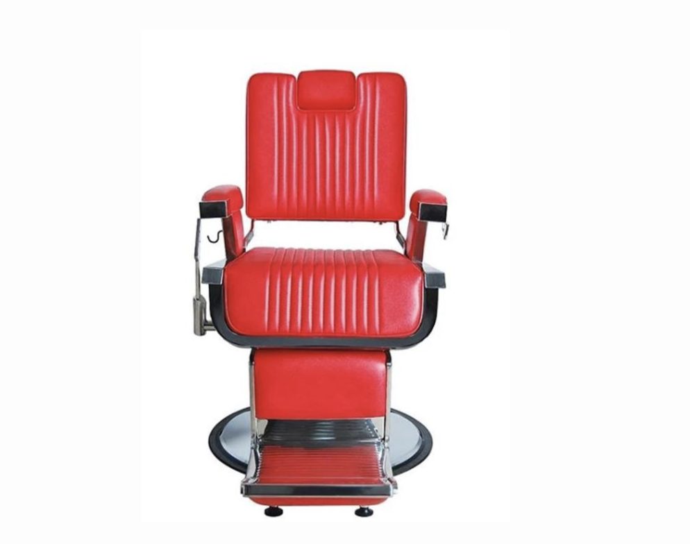 K-CONCEPT Lincoln Barber Chair RED with Headrest in #OZBC20.2