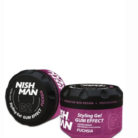 NISHMAN Styling Gel Gum Effect ultra hold Fuchsia 300 ml