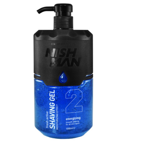 NISHMAN Fresh Active Shaving Gel Energizing #2 Blue 1000 ml