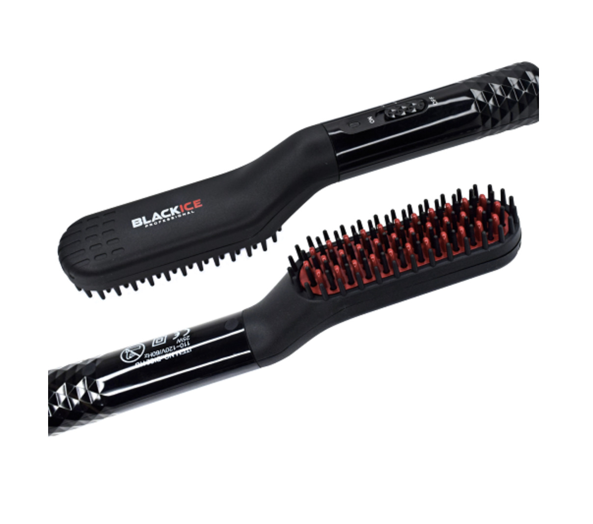 Blackice Professional Beard & Hair Electric Straightening Hot Comb Brush