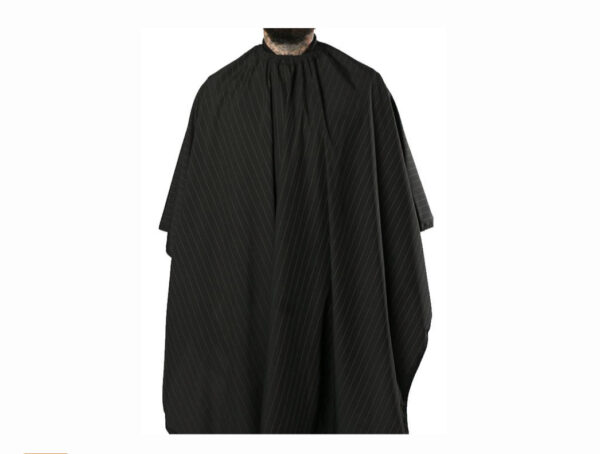 Barber Strong barber Cape Black with white Pinstripe