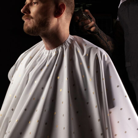 Barber Strong barber Cape 24k - white gold