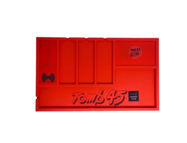 Tomb45 Powered Mat Wireless charging organizing mat red - 2nd gen