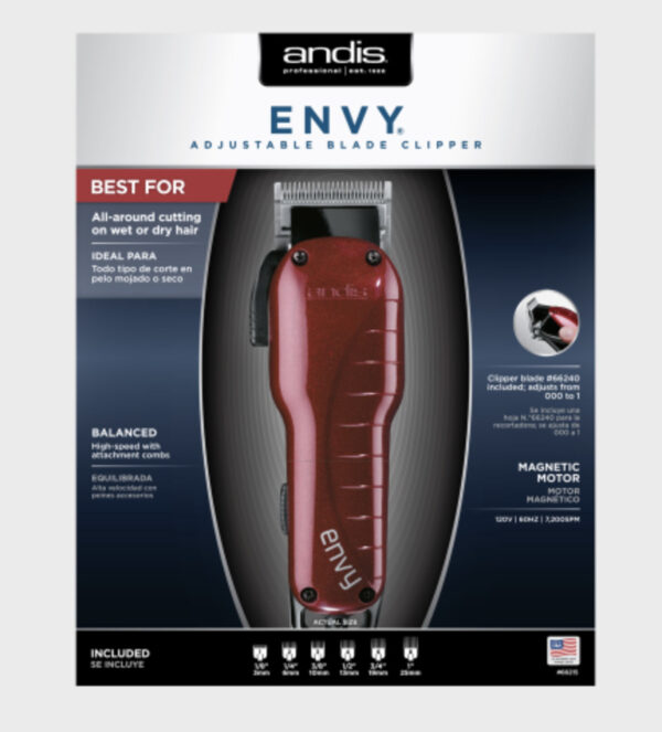 Andis Professional Envy Adjustable Blade Clipper #66215