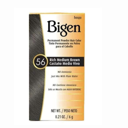 Bigen Permanent Powder Hair Color 56 rich medium brown