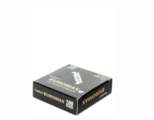 EUROMAX ''Cryo'' Sputtered Platinum Blade 100 single Edge blades - PRE CUT