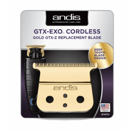 Andis GTX-EXO Cordless Replacement Blade Deep Tooth GTX-Z Gold #74110