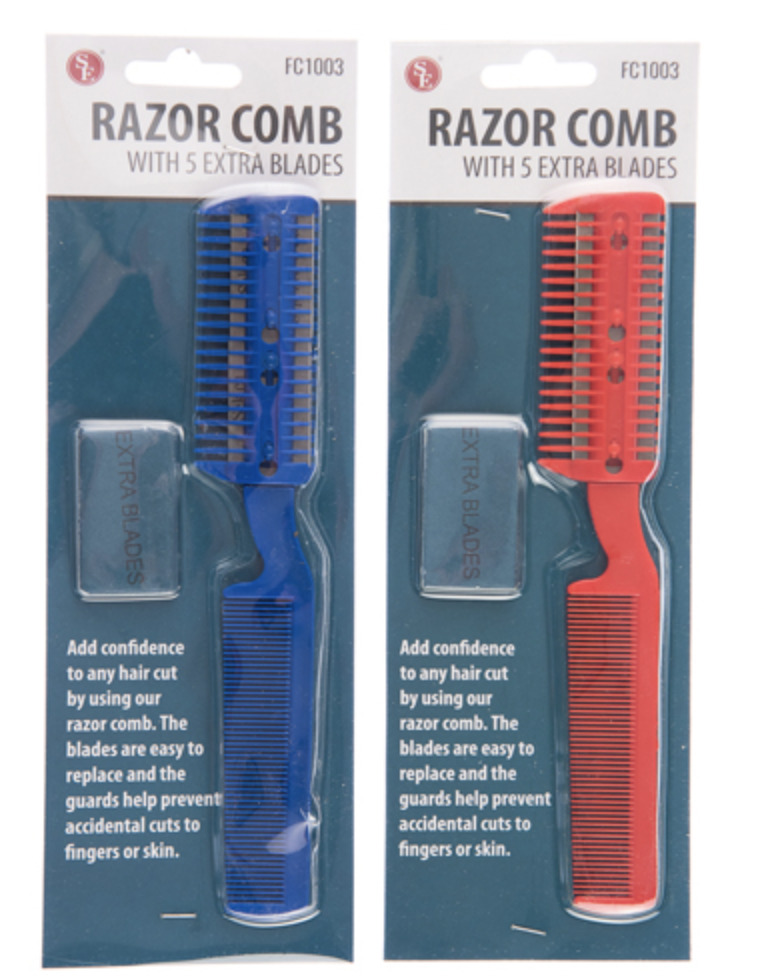 SE Razor Comb with 5 extra blades FC1003