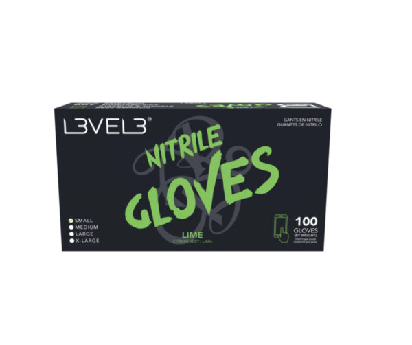 L3VEL3™ PROFESSIONAL NITRILE GLOVES 100ct - LIME