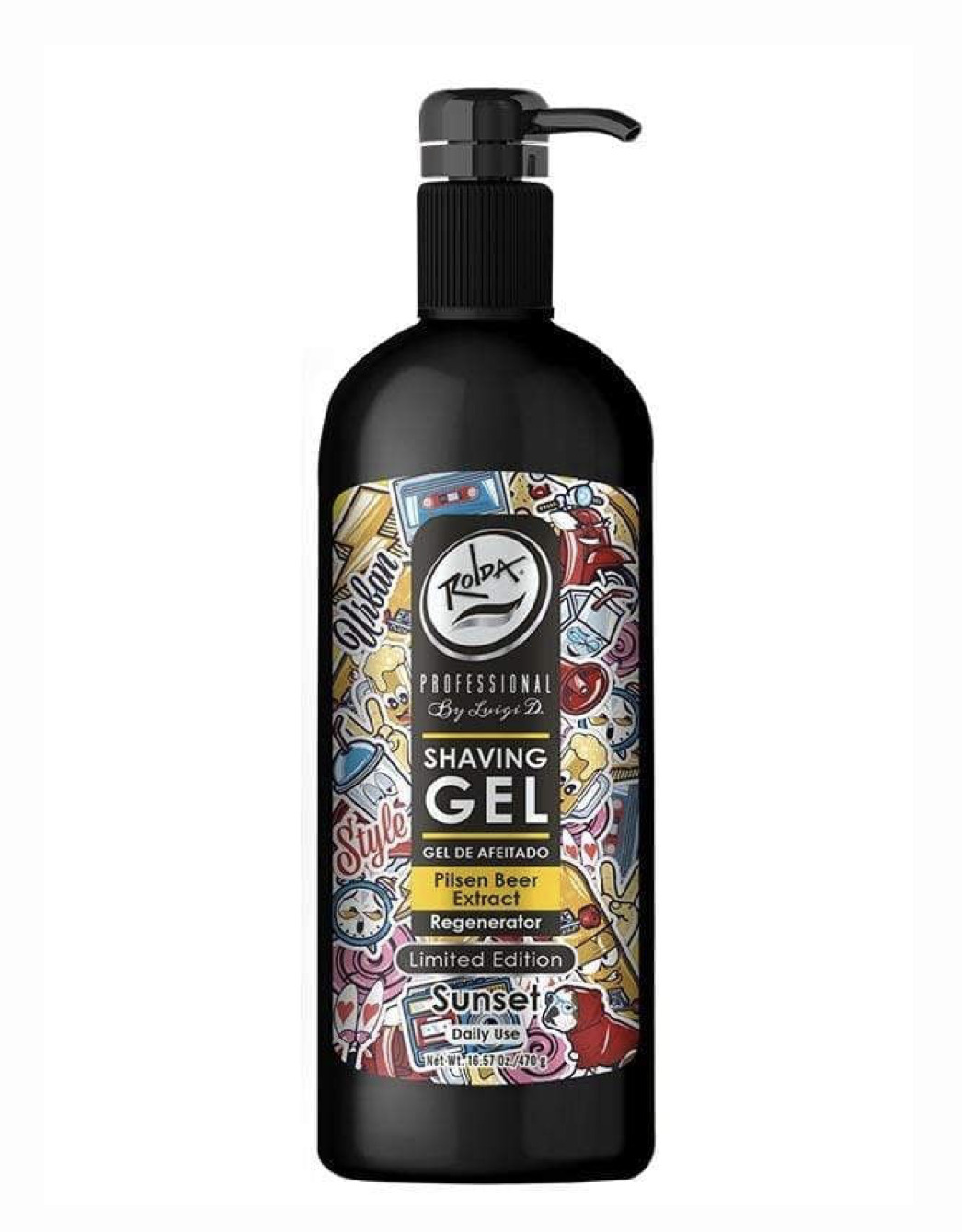 Rolda Shaving Gel Limited Edition - SunSet Pilsen Extract  17.63oz 