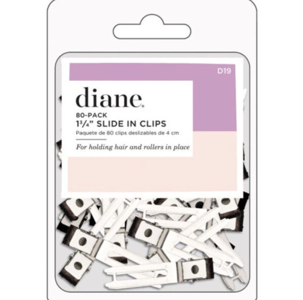 Diane Slide In Clips 1-3/4" Silver - 80 Pack #D19