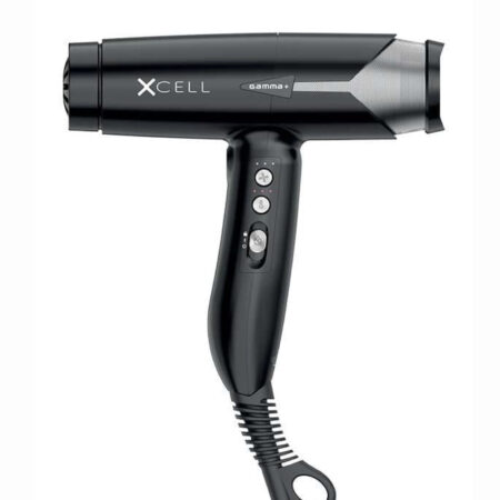 Gamma+ Xcell Ionic Technology Hair Dryer The Xcell dryer changes everything - the world’s first truly professional high-tech hair dryer features 30% more air pressure than other dryers in its class with intelligent heat control to prevent damaging hair. Acoustic noise optimization reduces the decibel level with a softer and gentler pitch. Ultra-lightweight design is only 10.4 oz – making the Xcell the ultimate drying machine.