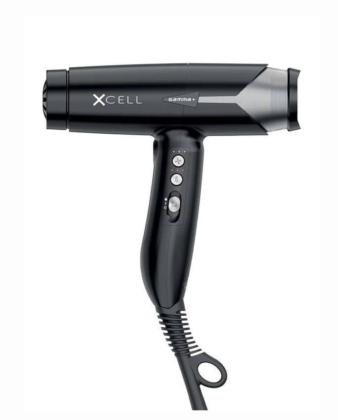 Gamma+ Xcell Ionic Technology Hair Dryer The Xcell dryer changes everything - the world’s first truly professional high-tech hair dryer features 30% more air pressure than other dryers in its class with intelligent heat control to prevent damaging hair. Acoustic noise optimization reduces the decibel level with a softer and gentler pitch. Ultra-lightweight design is only 10.4 oz – making the Xcell the ultimate drying machine.