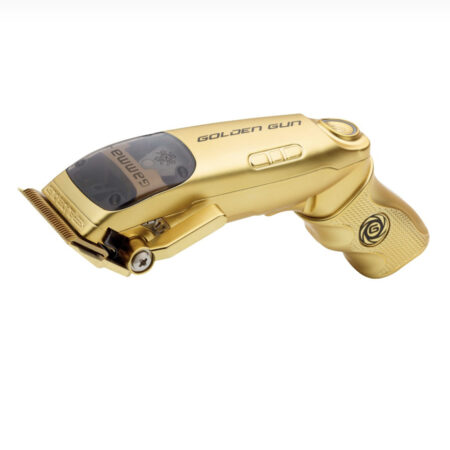 GAMMA+ GOLDEN GUN PROFESSIONAL CORDLESS CLIPPER WITH 9V MAGNETIC MICROCHIPPED MOTOR - Collector's Edition 