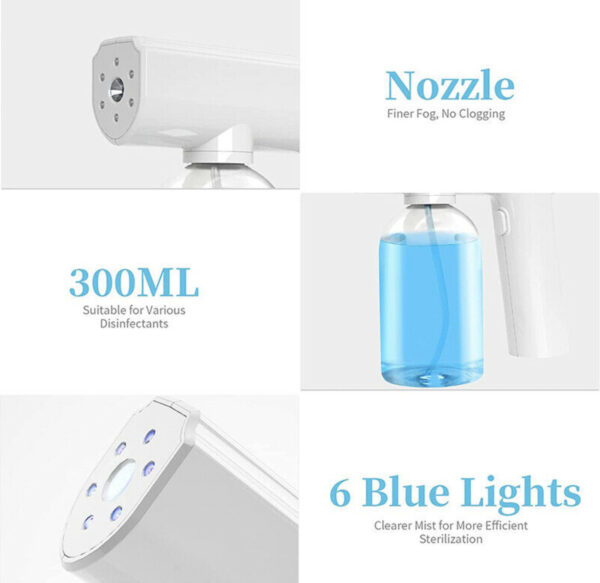 Nano Blue Light Aftershave Atomizer sprayer