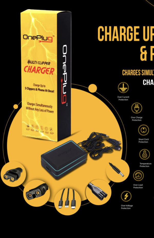One Plug Multi Clipper Charger - charge up to 5 clipper & phone at once