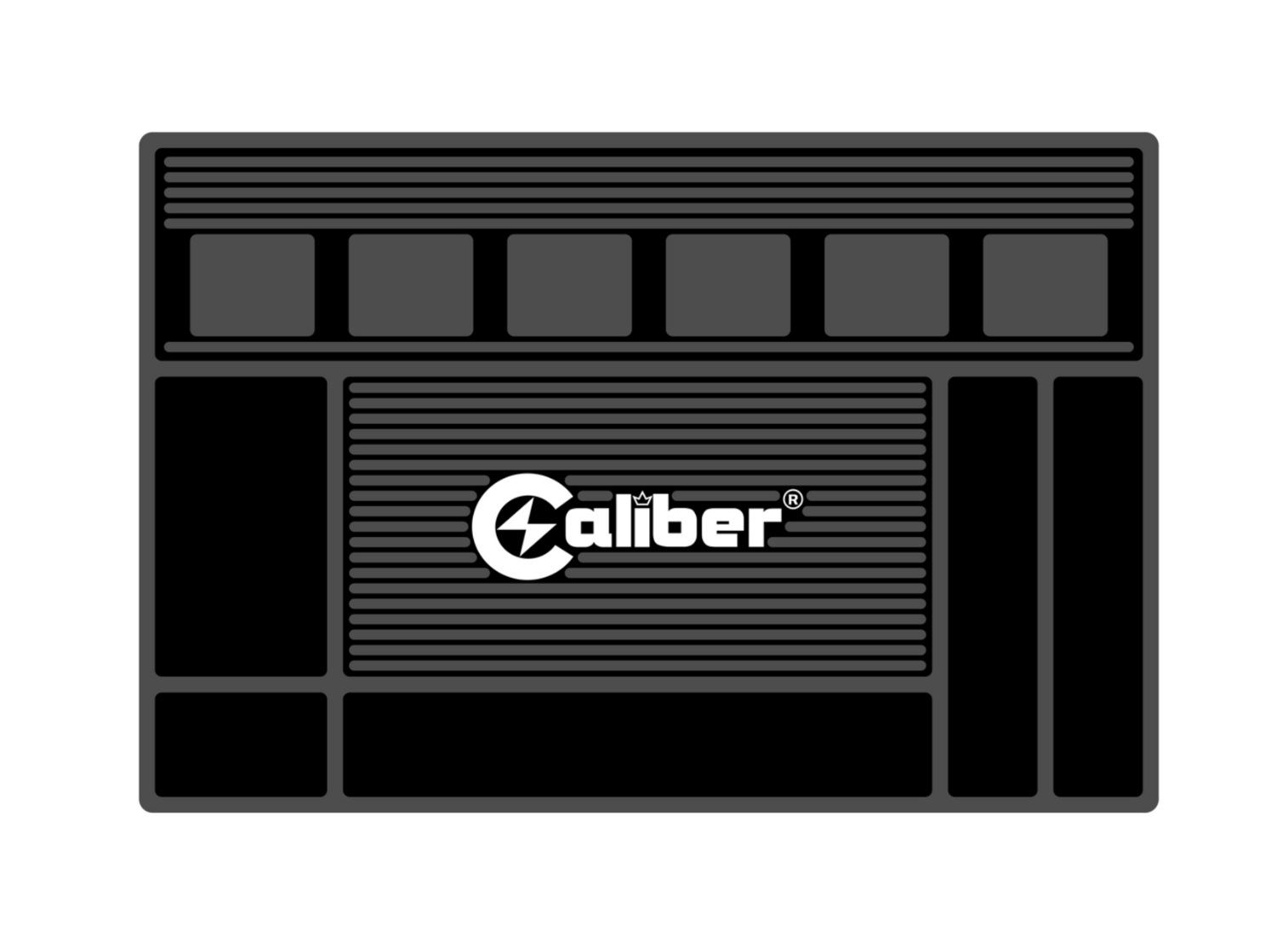 CALIBER MAGNETIC BARBER STATION MAT - 6 MAGNETIC SPOT HOLDER