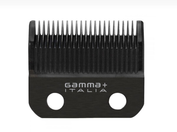Gamma+ REPLACEMENT FIXED BLACK DIAMOND CARBON DLC TAPER CLIPPER BLADE WITH GOLD MOVING TITANIUM DEEP TOOTH CUTTER SET #GPCRBTS