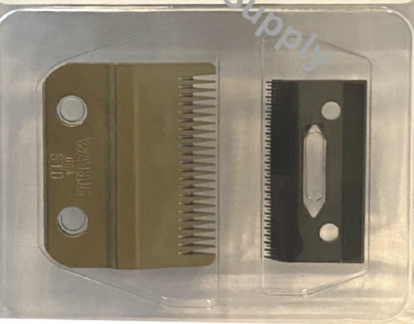 Stagger-Tooth Wahl Magic Clip 2 Hole Clipper Ceramic Cutter Blade - Gold Color