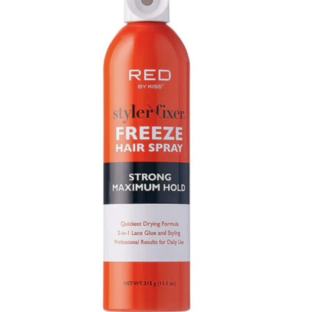 Red by Kiss Styler Fixer Freeze Hair Spray - Strong Maximum Hold 11.1oz