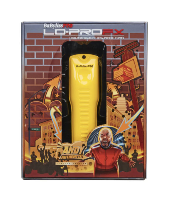 BABYLISSPRO SPECIAL INFLUENCER EDITION LO-PROFX CORDLESS CLIPPER FX825YI - Andy Authentic - Yellow