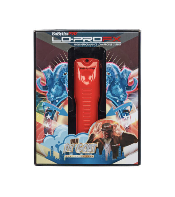 BABYLISSPRO SPECIAL INFLUENCER EDITION LO-PROFX CORDLESS CLIPPER FX825RI - VanDaGoat - Red
