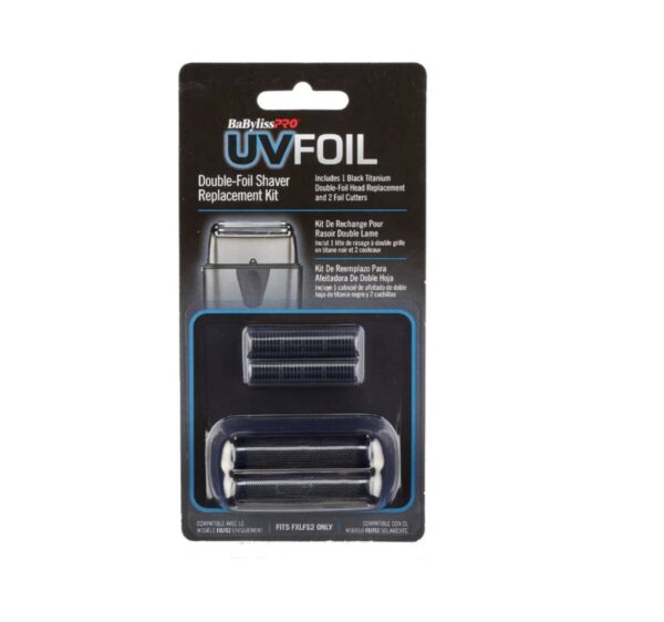 BaBylissPRO UV Shaver Replacement Foil & Cutters - Double Foil Gunmetal - FXLRFS2