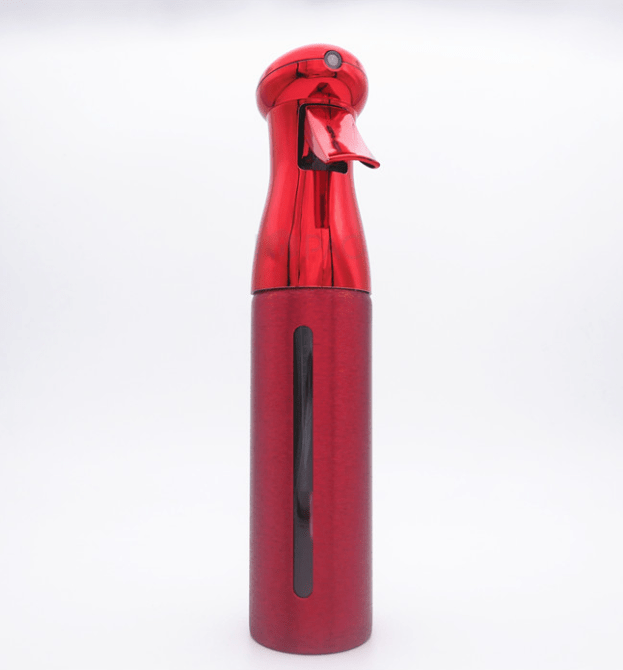 Red chrome continuous spray mist bottle 300ml