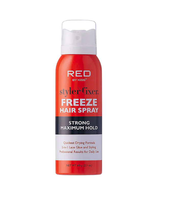 Red by Kiss Styler Fixer Freeze Hair Spray - Strong Maximum Hold 2.1oz