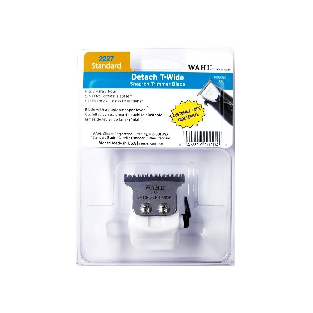 wahl detach T-wide adjustable lever trimmer Replacement blade 2227