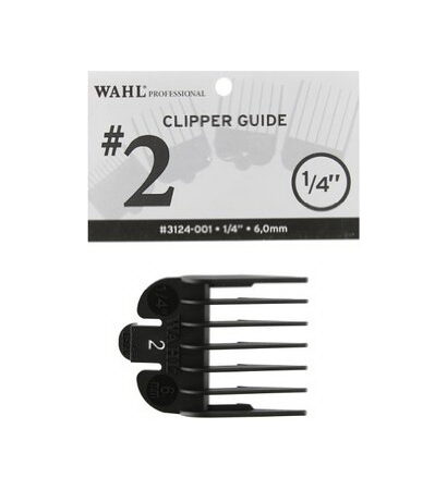 wahl plastic clipper guide #2 - 1pc guard #3124-001 Black